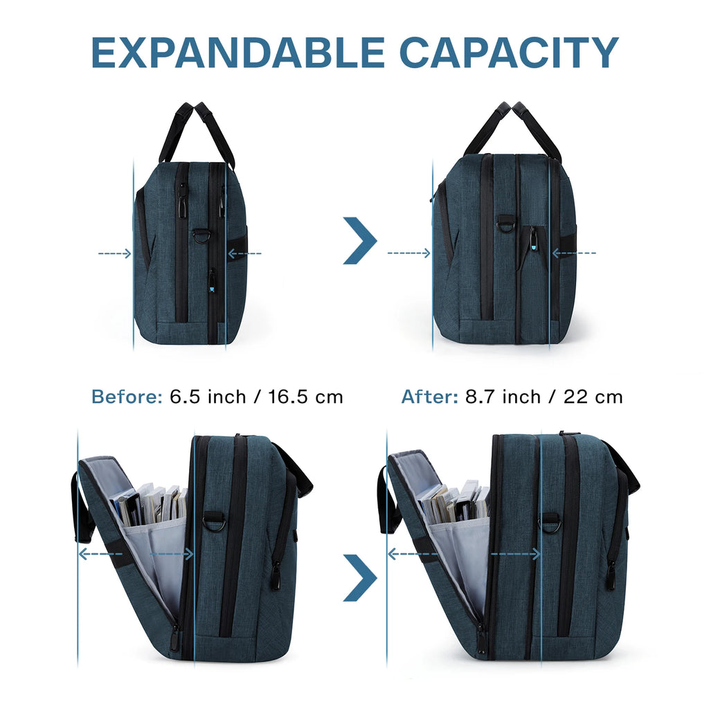 BAGSMART Expandable Laptop Briefcase (17.3")