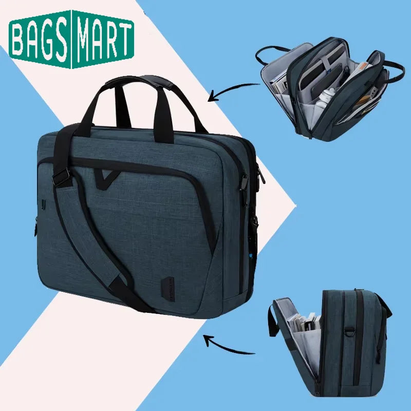BAGSMART Expandable Laptop Briefcase (17.3")
