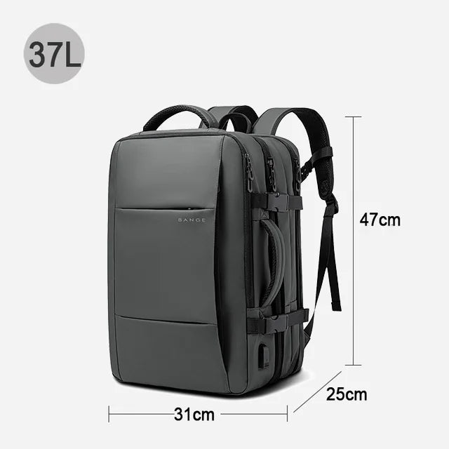 BANGE Expandable Waterproof Laptop Backpack