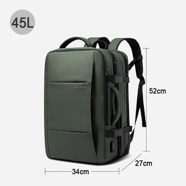 BANGE Expandable Waterproof Laptop Backpack