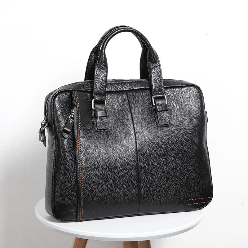 Genuine Leather Men's Briefcase